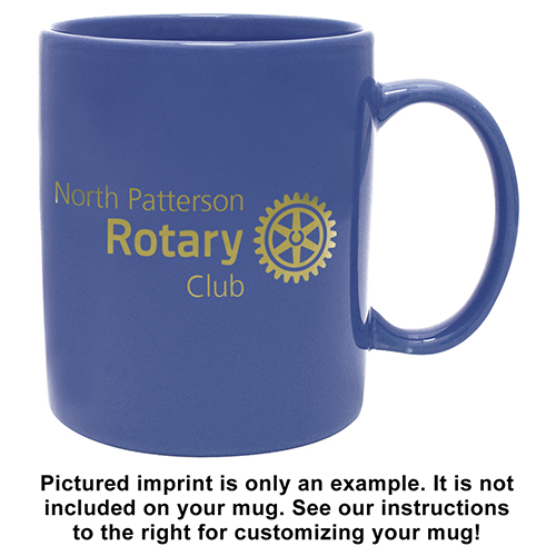 Rotary Custom Imprinted C-Handle Coffee Mug